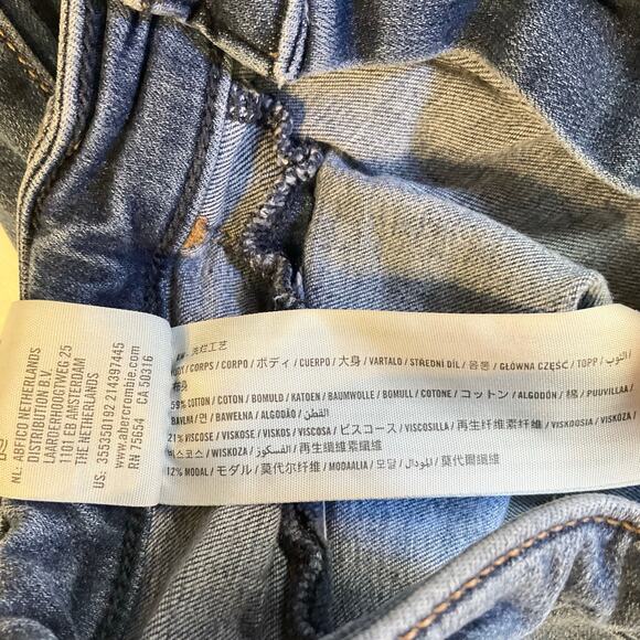 Hollister Women Jeans Leggings size 9S / W29 L26 Blue Mid Rise Stretch Boot Cut - Picture 9 of 10